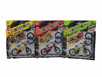 Finger Skate + bike con accesorios en blister