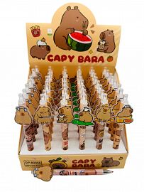 Lapicera Capybara en caja Exhibidora x48