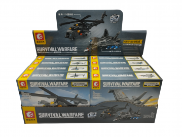 S Block - Survival Warfare 8 en 2 en Caja Exhibidora x8