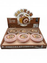 Milky slime balde x6 en caja exhibidora