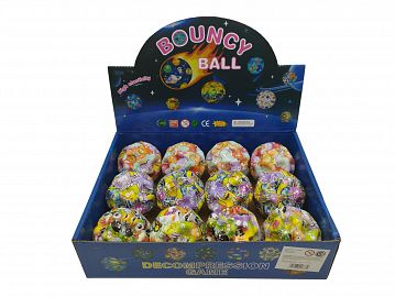 Bouncy ball x12 en caja exhibidora