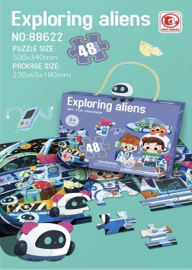 Rompecabezas EXPLORING ALIENS 48 piezas